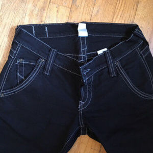 LUCKY BRAND jeans black low rise flare Lil Maggie